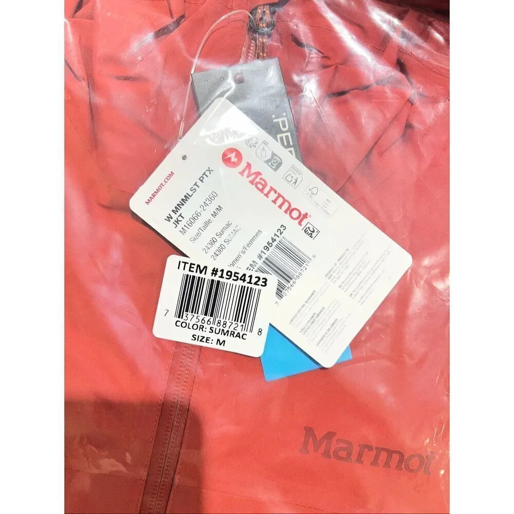 Marmot NWT Sumrac Minimalist Pertex Rain Jacket